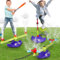 CWLAKON 4-in-1 Water Sprinkler Baseball & Rocket Launcher for Kids, Outdoor Games Summer Water Toys, 2 360° Rotating Sprinkler, 3 Rockets, Outside Backyard Garden Lawn Pool Party Fun for Boys Girls