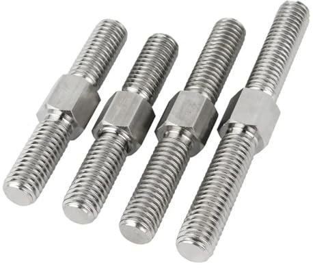 304 Edelstahl Links- und Rechtsgewinde Doppelgewindestange Doppelendgewindestange Stehbolzen M3 M4 M5 M6 M8 M10 M12 M14 M16(50mm,M5-3pcs)