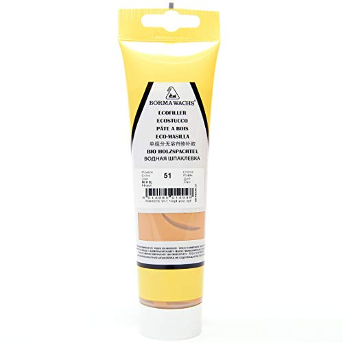 BORMA 200g BIO Holzkitt Holz Spachtel Spachtelmasse Kittmasse für alle Holzarten (51 - Eiche Hell)