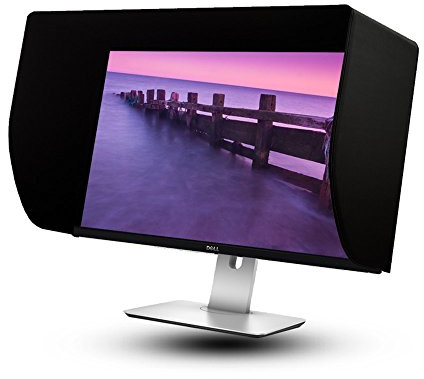 iLooker 27-inch Ultra-Slim Frame LCD LED Video Monitor Hood Sunshade Sunhood for Dell HP Viewsonic Philips Samsung LG EIZO NEC ASUS ACER BENQ AOC LENOVO, Fits Monitor Frame Width 610-630mm