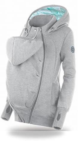 fun2bemum Tragejacke Tragepullover für Mama & Baby Pola BLATTER (XL)