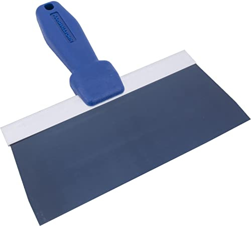 MARSHALLTOWN Blue Steel Taping Knives, 8 Inch, Plastic Handle Drywall and Plastering, 5508P