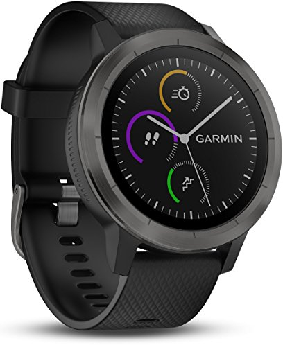 Garmin Vivoactive 3 GPS Smartwatch with Built-In Sports Apps and Wrist Heart Rate, Gunmetal (Renewed)