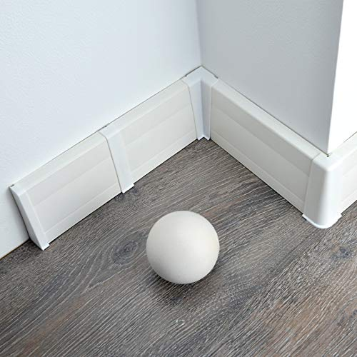 [DQ-PP] 80 metri battiscopa 75mm PVC bianco battiscopa per laminato battiscopa in plastica PVC laminato decori battiscopa