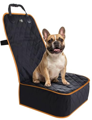 Active Pets Vordersitzbezug für Hunde, SUV, LKW, Limousine, wasserdichte Autositzbezüge für Hunde, nur Vordersitze, Autositzschoner für Hunde, Orange
