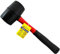Marksman 8oz 16oz 32oz Rubber Mallet Hammer FIBREGLASS Or Silver Shaft Grip Handle DIY Hand Tools Camping Paving Racking Laying Tiles Construction UK Free P&P (32Oz Rubber Mallet FIBREGLASS (907g))
