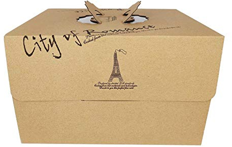 Extra Strong Tall Corrugate Cake Carrier Box - Wedding Tier Birthday[14 Inch (36 x 36 x 25cm), 3 Boxes]