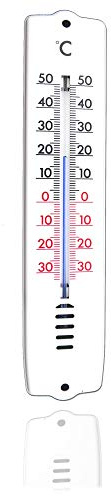 TronicXL Wand Thermometer Küche Küchen Wohnzimmer Schlafzimmer Thermometer Wandthermometer Innen Außen Thermometer -30 bis +50°C - Garten Haus Zimmer Wand I Innenbereich Indoor Zimmerthermometer