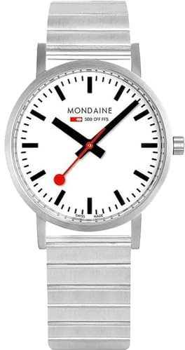 Mondaine Classic Damen Uhr analog Quarzwerk mit Edelstahl Armband A660.30314.16SBJ