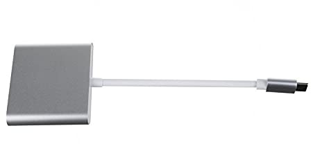 HDEO - Adaptateur Convertisseur 3 en 1 USB Type-C mâle vers HDMI + USB Type-C + USB 3.0 Type-A Femelle 0,2 m