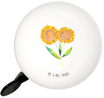 Mr. & Mrs. Panda Fahrradklingel Blume Sonnenblume - Geschenk, Sonnenblumen, Garten, Glocke Fahrrad, Beste Freundin, Klingel, Für, Best Friends, Fahrrad-Klingel, Zusammen