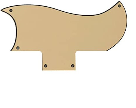 Gitarren-Kratzplatte Gitarrenteile 5-Loch- Schrauben Für SG.Tele- Gitarre Pickguard Scratch Plate Schlagbrett (Color : 3 Ply Vintage Yellow)