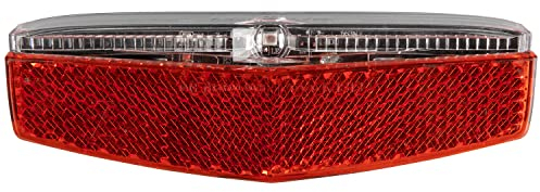 M-Wave Helios USB Batería portaequipaje luz Trasera, Unisex, Rojo