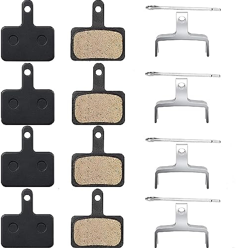 4 paia di pastiglie per freni per bicicletta, compatibili con TRP Tektro Shimano Deore Br-M575 M525 M515 T615 T675 M505 M495 M486 M485 M475 M465 M447 M446 M445 M411 6 M41. 5 M395 M375 M315 M355 C601
