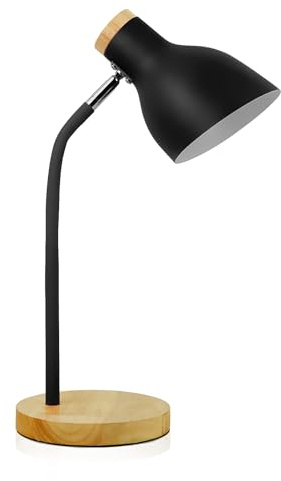 himmel Schreibtischlampe,Einstellbare Metall Tischlampe,Kinder Tischlampe für Schlafzimmer,Wohnzimmer,E27Socket Lesen neben Lampe (schwarz)