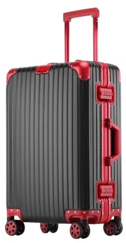 TOWINE Handgepäck Koffer Koffer aus Aluminium-Magnesium-Legierung, Universalrad, Aluminiumrahmen, Trolley, Passwortbox, Koffer, tragbarer Koffer Multifunktionaler Koffer (Color : I, Size : 22in)