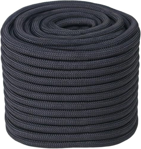 Abio Polypropylen Seil 2mm 500m Schwarz Wäscheleine Schnur Kordel Maurerschnur Seile Outdoor Bundeswehr Ausrüstung Tau Rope Zeltschnur Spannseil Bootsleine Reepschnur Schwarz 2mm / 500m
