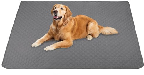 QWORK® Hundkuddar stora, återanvändbara hundkuddar 120 x 150 cm, tvättbara hundträningsdynor för hundar, katter, kaniner