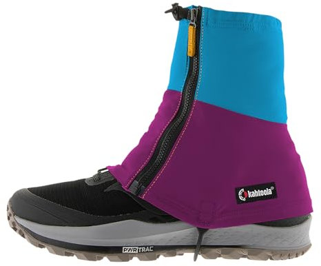Kahtoola INSTAgaiter Mid Gamaschen zum Wandern, Trailrunning, Bergsteigen, Jagd, felsiges Gelände, Schlamm, Schnee und Eis – Lupine – Größe L | XL