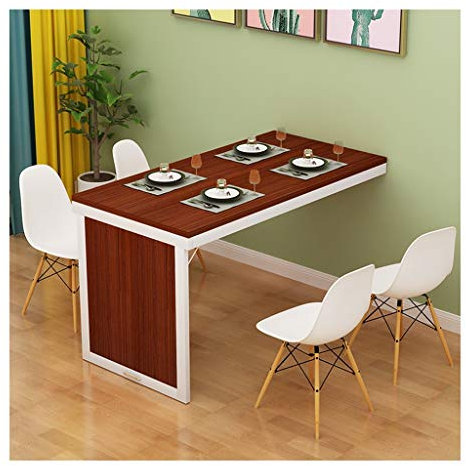 IUBGFTO Wandtisch, klappbar, aus massivem Holz, klappbar, Wandschreibtisch für zu Hause für zusätzlichen Arbeits- oder Essbereich (Stil 2, 80 x 60 x 75 cm)