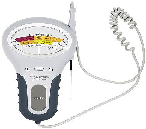 Chavisenty 1 PZ ABS 2 in 1 PH Tester Cloro Acqua Controllo Qualità Dell'Acqua Dispositivo CL2 Misura per Piscina Acquario