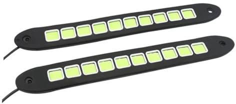 Gatuida Luces Led De Conducción Diurna Cob De Alta Potencia, 2 Piezas, Resistentes Al Agua, Color Blanco, Flexibles Para Vehículos, Uso Diurno y Seguridad Vial