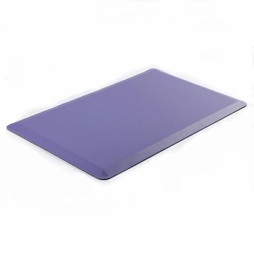 Comfort Anti-Müdigkeitsküchenmatte, wasserdicht, rutschfest, Schreibtisch-/Bodenmatte für Haus, Spüle, Büro, gepolsterte Stehmatte, Lila, 50 x 80 x 1,9 cm