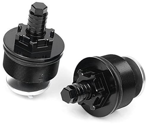 Szwaldaper 41 mm Vorderradgabel-Stoßdämpfer-Einstellschrauben-Kappenabdeckung schwarz CNC for Motorradmodell CB400 Staubschutz für Vordergabel