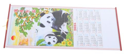 CANIGHT Jahr Der Schlange – Hängender Rollkalender – Wandkalender – Monatskalender Für Den Haushalt – Terminkalender Zum Aufhängen – Schlangenjahreskalender – Monatskalender Für Die Wand