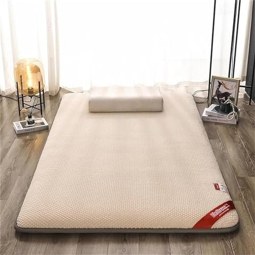 SFNIOKFG Klappbare Tatami-Matratzenmatte, japanische Einzel- und Doppel-Futon-Bodenmatratze, Klappbett, tragbare Campingmatratze, rutschfeste Bodenliege, Schlafsofa (Farbe: B, Größe: 180 x