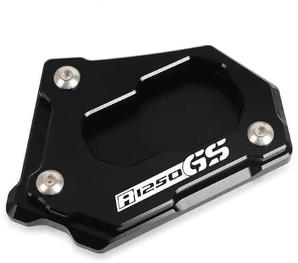 Seitenständerplatte Motorrad Seitenständer Platte Pad Für B&MW R 1200 GS LC R1200GS R 1200GS R1250GS Adventure Fußpads Kickstand Support Pad Extender Motorrad-Kickstand-Verlängerung(Schwarz 5)
