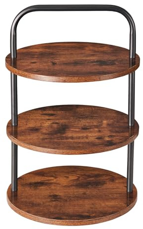 Cupcake Stand, Tower-Style for 50 Cupcakes - Large 3-Tier Dessert Table Display & Serving Tray Set, Tiered MDF Cake Stand for Wedding Birthday Baby Shower (1 Pack)