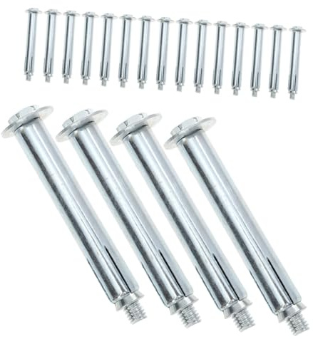 ELAYARD 20 piezas Tornillos de Expansión de Hierro para Anclaje Hormigón Pernos Resistentes para Garajes y Reductores de de Fácil Instalación y Durabilidad