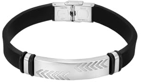 LOTUS STYLE Pulsera LS2542-2/1 Men In Black Acero inoxidable 20.00 mm Hombre
