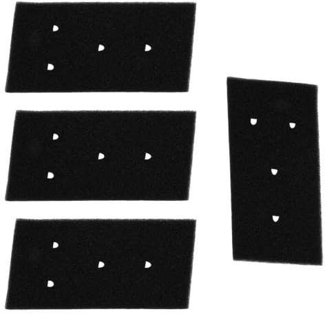 4 Stück Wäschetrocknerfilter – 230 x 115 x 14 mm, waschbarer Schaumstofffilter, Plüschfilter mit hoher Dichte für Wäschetrockner mit Kondensation und Wärmepumpe, Schwarz