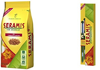 Seramis-Komplett-Set: Ton-Granulat 1x 2,5 Liter + Gießanzeiger klein, 2er Set