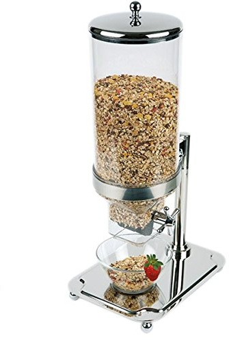 'Profesional dispensador de cereales/cereales Dispensador Classic de policarbonato, acero inoxidable & silicona/35 x 26,5 x 68 cm, Capacidad: 8 litros. | Sun
