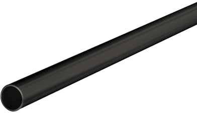 Gedotec Schrankrohr Metall Kleiderstange RUND Schrank-Stange 2500 mm Seiten-Wandmontage | Stahl schwarz beschichtet | Möbelrohr Ø 18 mm | 1 Stück - Möbelstange für die Garderobe & Kleider-Schrank