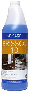 LIMPIACRISTALES BRISSOL 10 BOTELLA 1L.Detergente liquido especialmente formulado para la limpieza de cristales. 9ux1l
