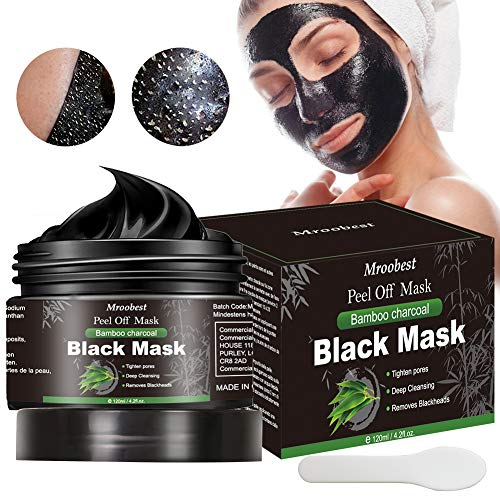 Maschera Nera Punti Neri, Black Mask, Maschera di comedone, Blackhead Remover Black Mask, Facciale Cura Strappando Stile Pulizia Profonda Pulizia Rimozione Di Comedone Maschera (120ML)