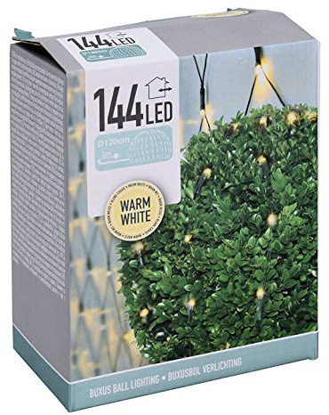Spetebo Cadena de luces LED para boj con 144 ledes, diámetro de 120 cm, bola de boj decorativa