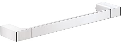 GEDY G-Kuala Lumpur Porta Asciugamani CM.35, Colore Cromo, Componenti Realizzati in Cromall, Ottone e Vetro, Garanzia 2 Anni, Misure 2,5 x 35 x 6,6 CM e Peso 0,506 kg, Design R&S Gedy
