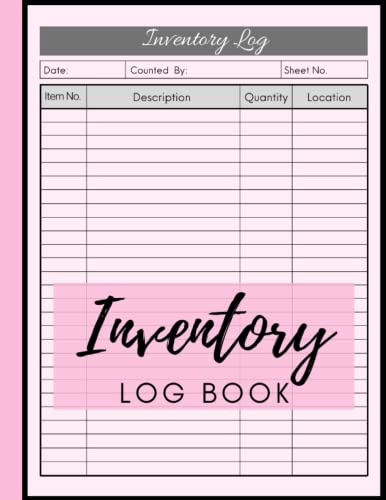 Inventory Log Book: Large Simple Inventory Tracking For Small Business And Personal