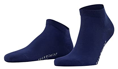 FALKE Herren Sneakersocken Cool 24/7 M Sn Baumwolle kurz einfarbig 1 Paar, Blau Royal Blue 6000, 41-42