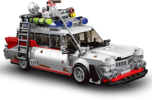 AKOGD Auto Bausteine Modell für Geisterbus, 603 Teile Modellauto Bausatz, Ausstellungsstück für Sammler Klemmbausteine Baukonstruktions für Erwachsene und Kinder