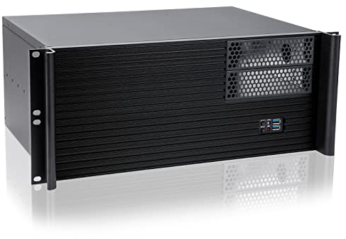 RackChoice 4U Ultra Compact Mini-ITX/M-ATX Server Chassis 2x5.25+2x3.5+2x2.5 Bays Support Standard PS2 ATX PSU