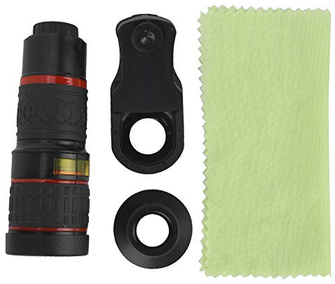 Teleobjetivo Zoom 20x con Clip para Smartphones Y Tablets Negro