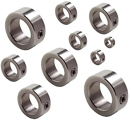 Edelstahl Stellring DIN 705 A5 - A38 Ø 10-56 mm V2A Gewindestift DIN 914 (1 5 10 Stück) (5, A10)
