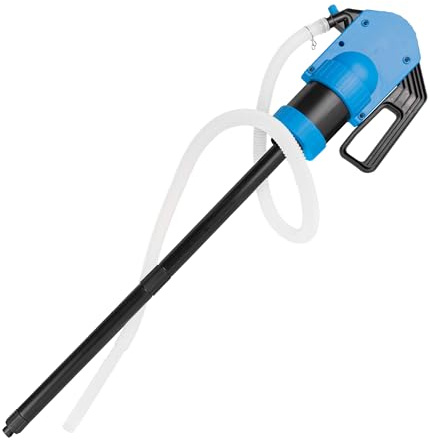 Bauer Blue Handpumpe für 210L Fässer – Ideal für AdBlue, Scheibenfrostschutz und Wasser – Robuste Konstruktion mit hoher Förderleistung – inkl. Teleskoprohr und Abgabeschlauch