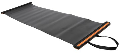 SKISUNO Workout Slide Board Schwarz Mit Anti-rutsch-matte Fitnessgerät Für Zuhause Balance Koordinationstraining Sport Eishockey-übungen